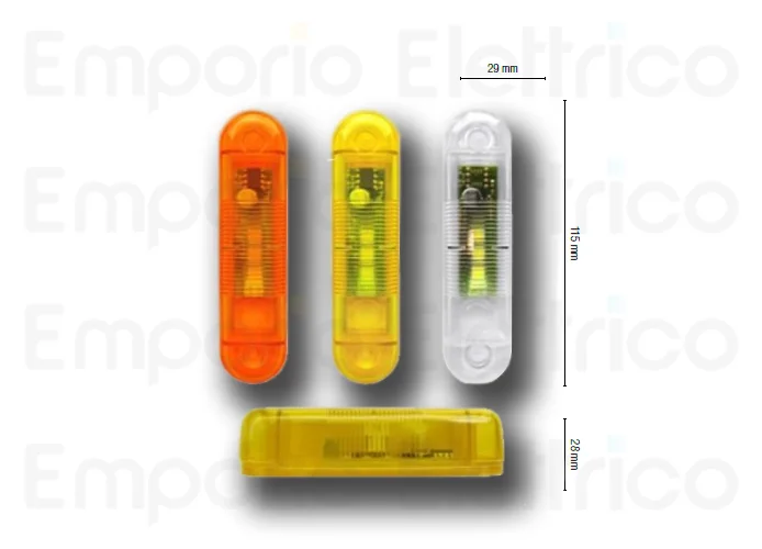 nologo outdoor led flashing light 12/24V transparent white flash-out cl