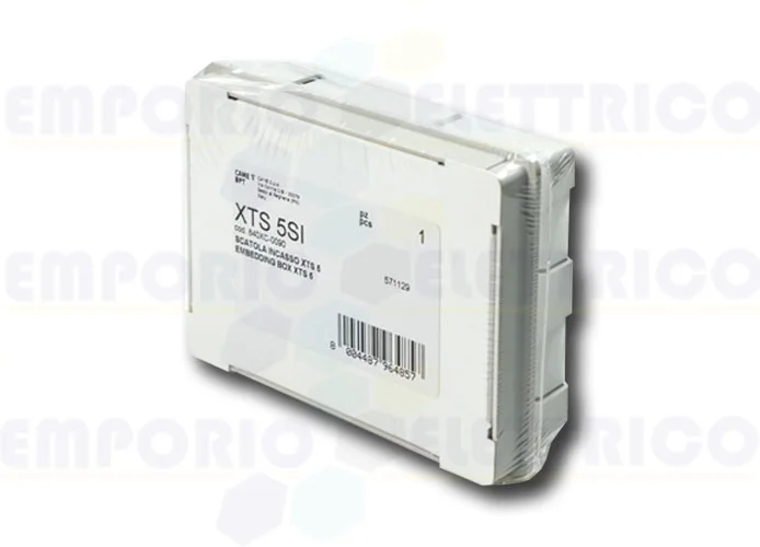 came bpt box for recessed installation, internal places xts 5 xts 5si 840xc-0090