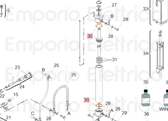 faac spare part o-ring 1,78x34,65 nb70 7090450015