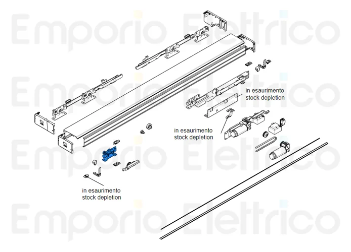 came spare part single cart sipario 119rip140